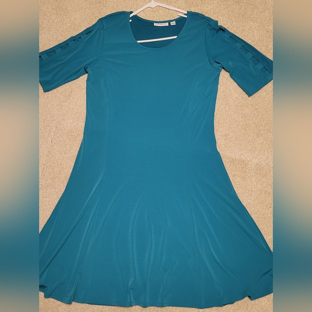 Susan Graver Fit and Flare Dress Sz S